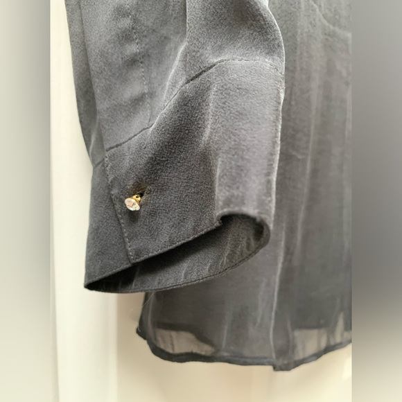 THEORY 💯 silk sheer blouse - Picture 3 of 9